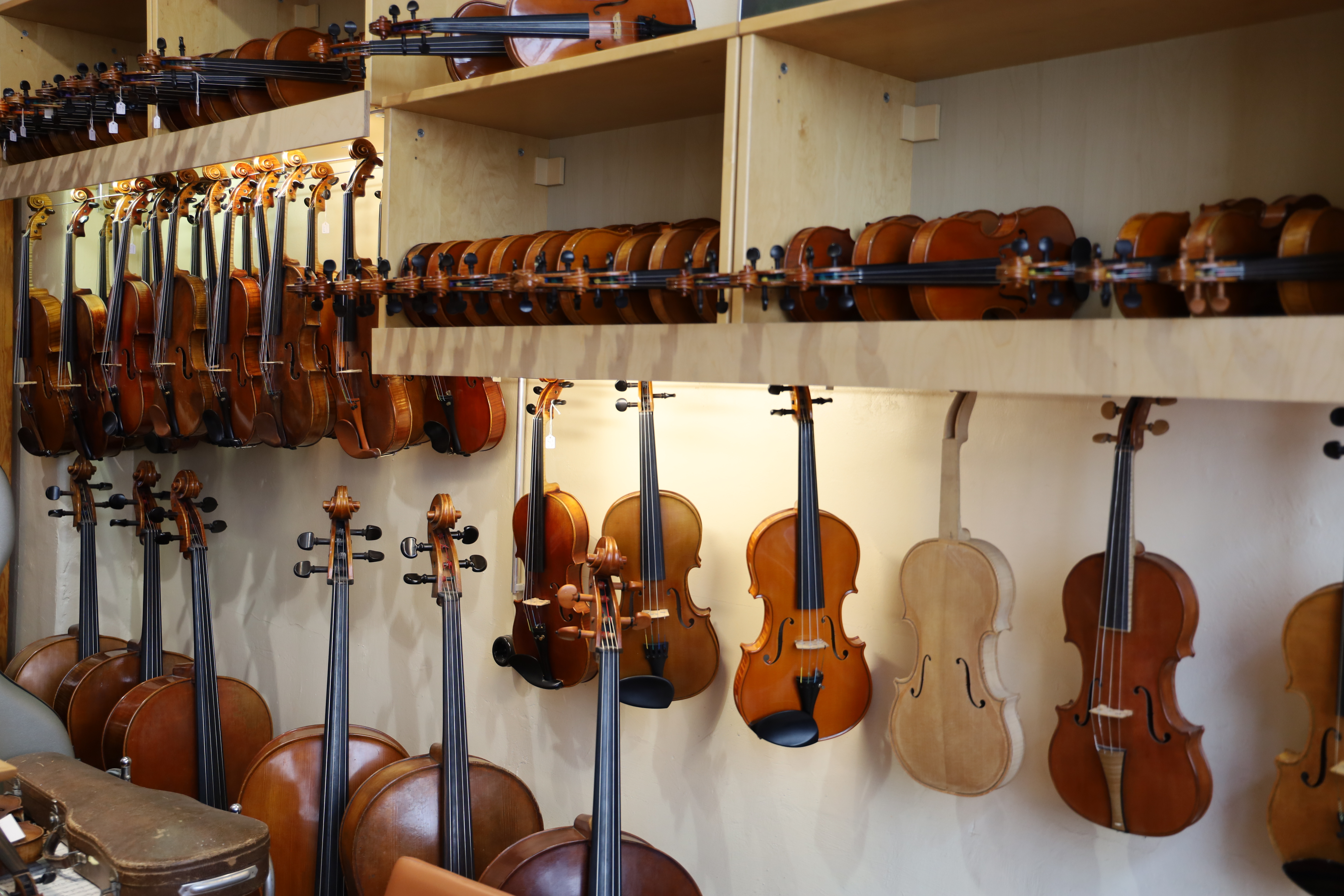 Lagerung Geigen