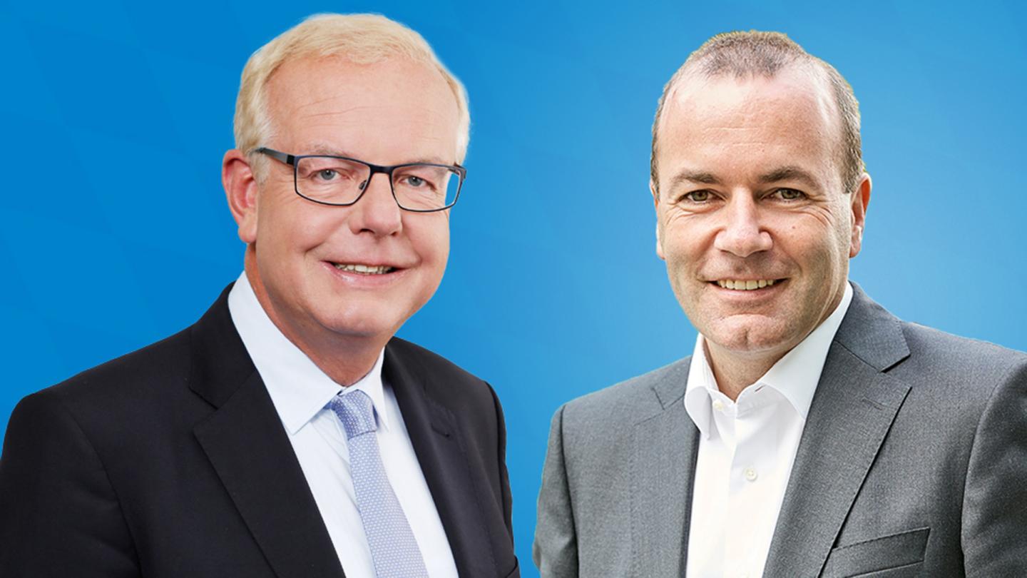 Thomas Kreuzer und Manfred Weber